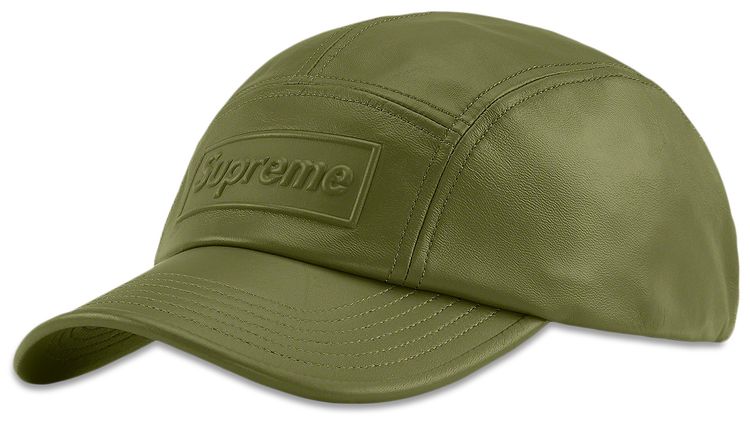 Supreme GORE TEX Leather Camp Cap Olive