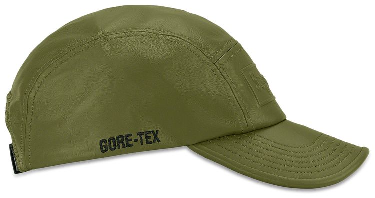 Supreme GORE TEX Leather Camp Cap Olive