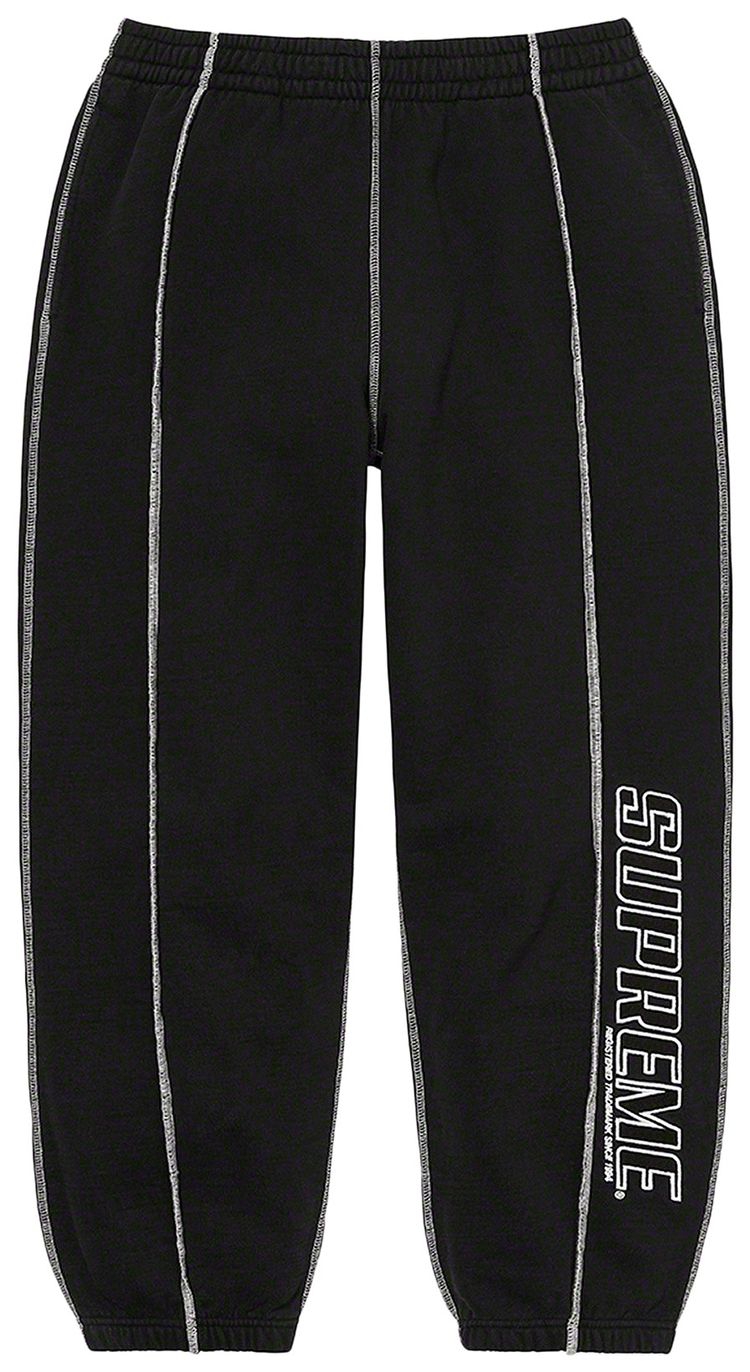 Supreme Coverstitch Sweatpant Black