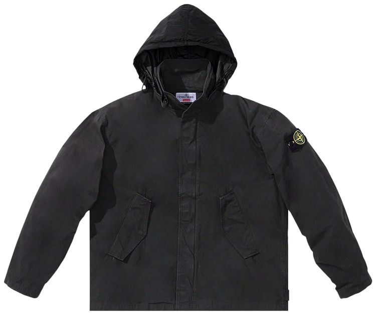 Supreme x Stone Island Cotton Cordura Shell Jacket Black
