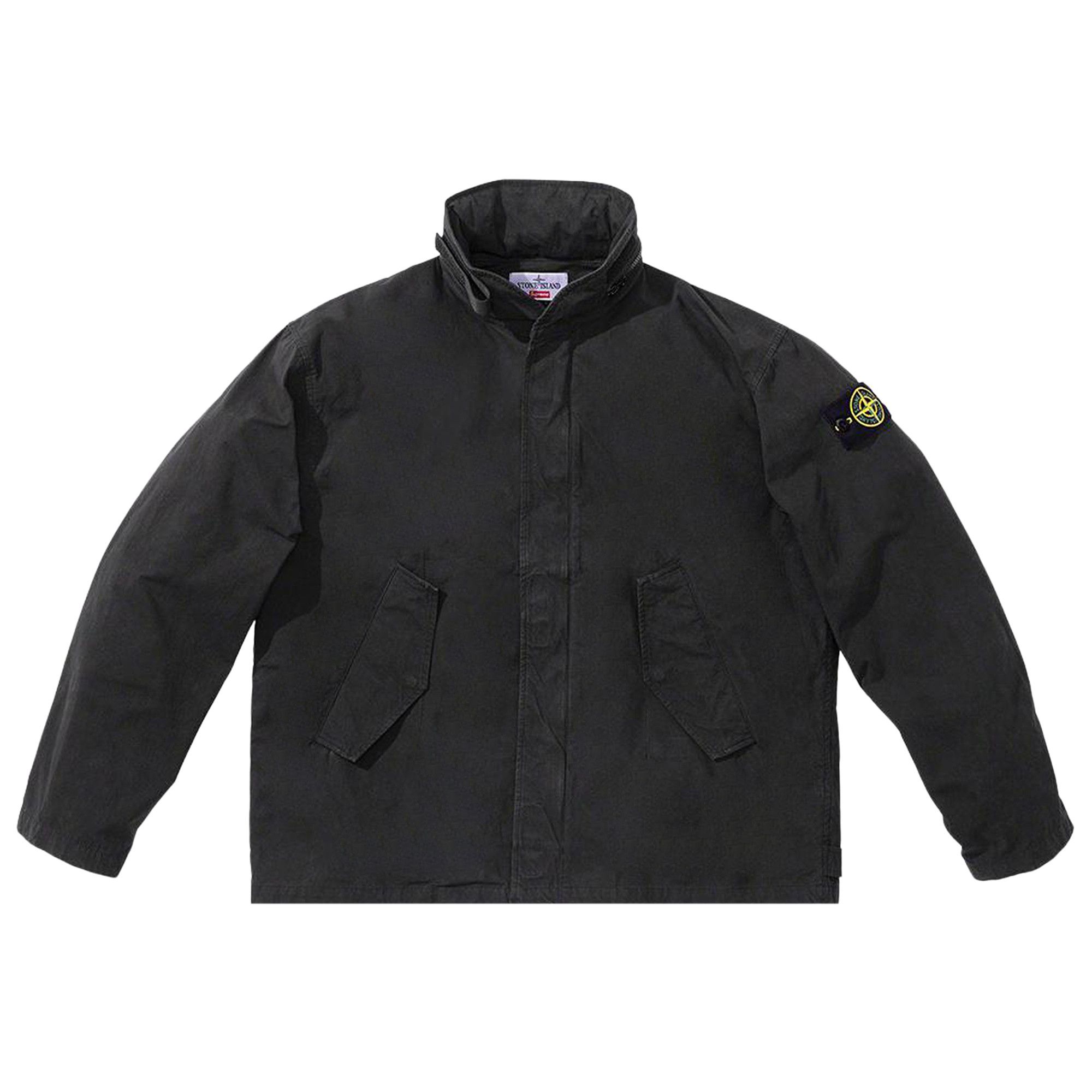 Buy Supreme x Stone Island Cotton Cordura Shell Jacket 'Black