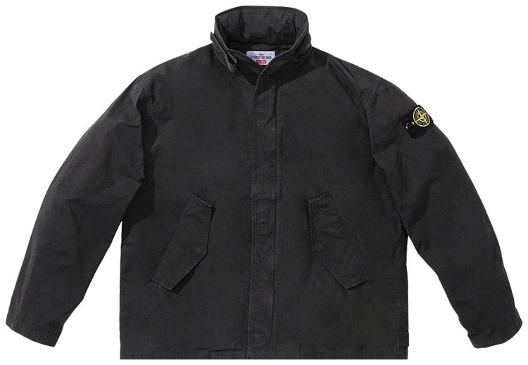 Supreme x Stone Island Cotton Cordura Shell Jacket Black