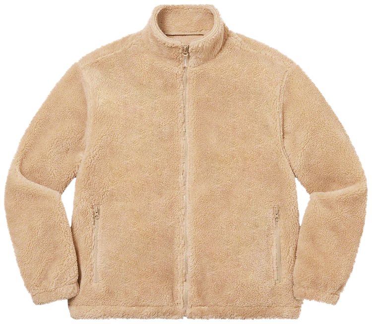 Supreme Star Fleece Jacket Natural