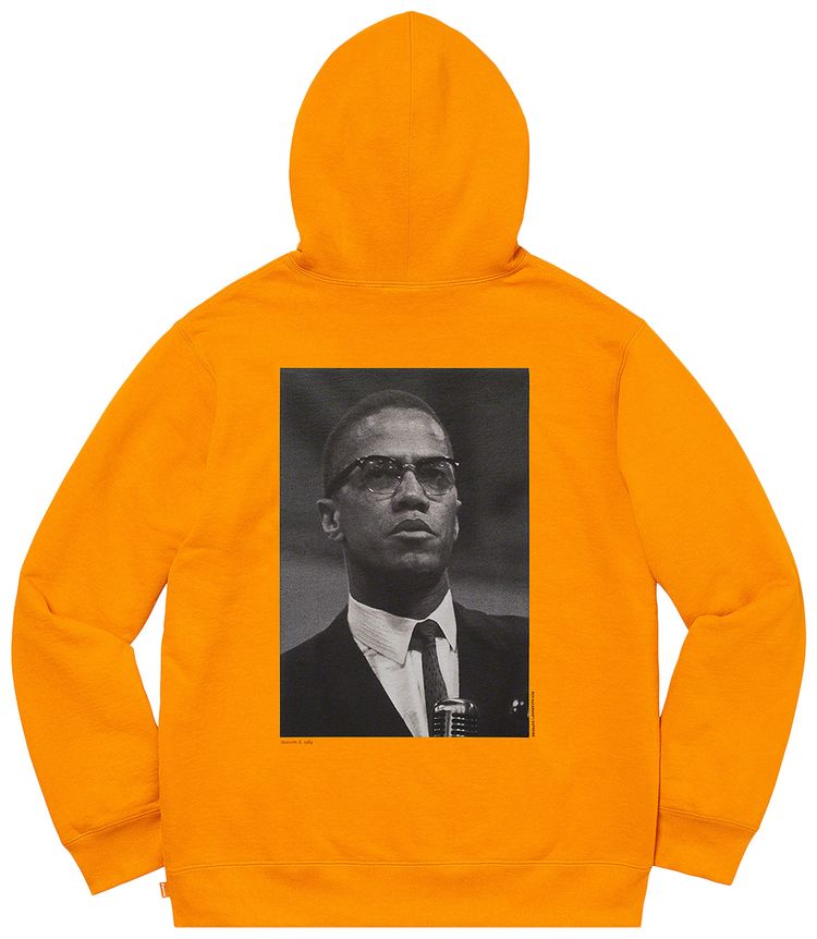 Supreme Malcolm X Hooded Sweatshirt Gold