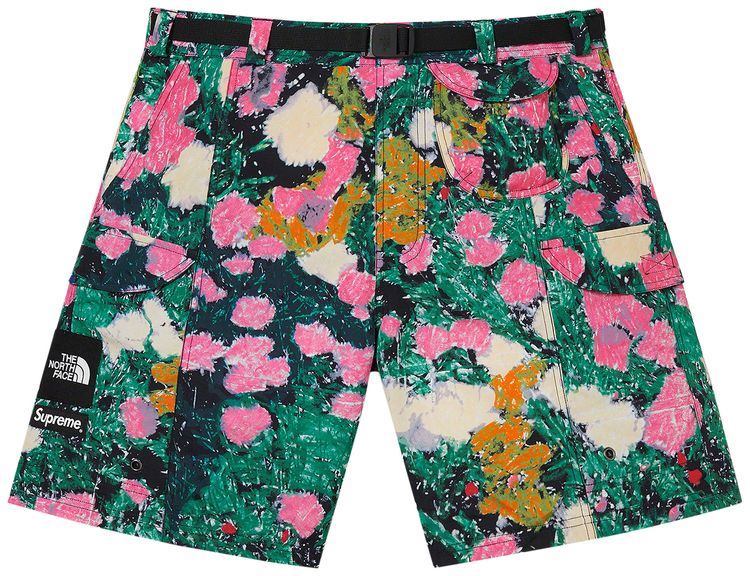 Supreme x The North Face Trekking Packable Belted Short Flowers
