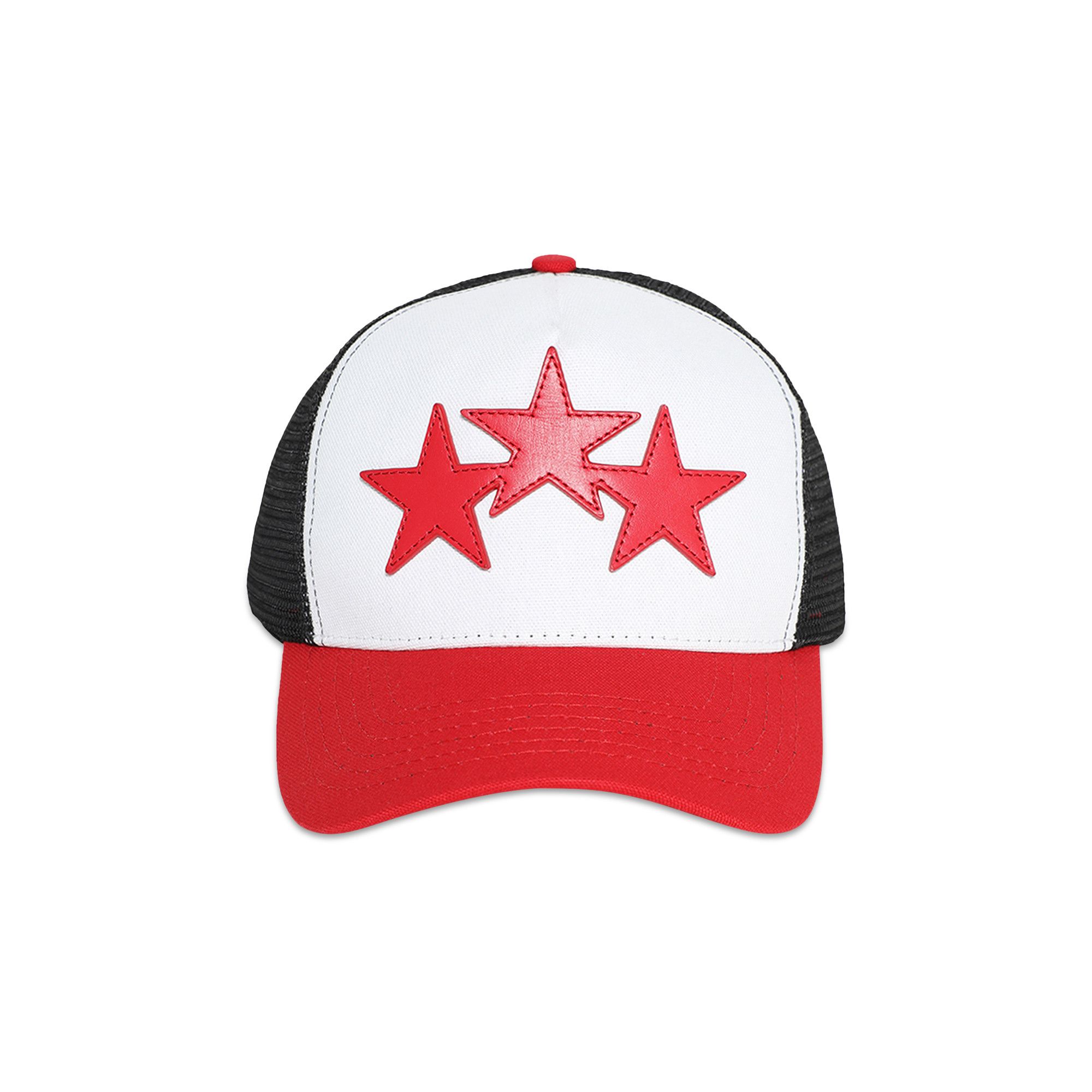 Buy Amiri 3 Star Trucker Hat 'Red' - AMHATR1007 RED | GOAT