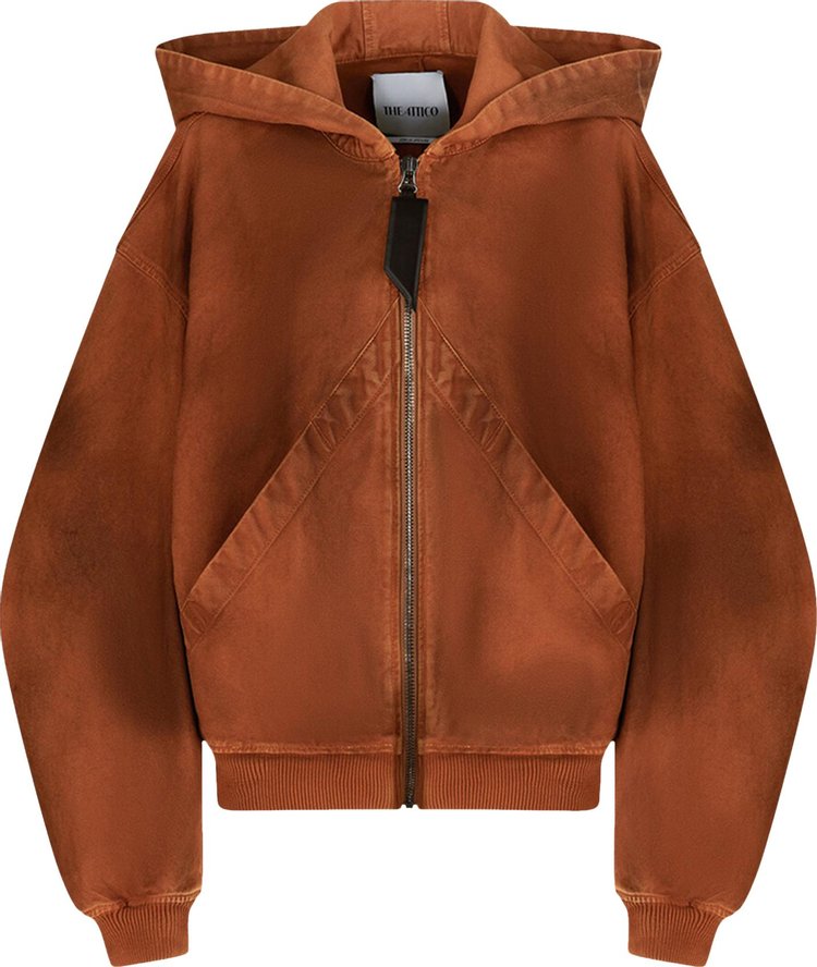 The Attico Short Coat TobaccoBrown