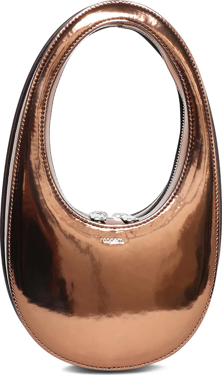 Coperni Mirrored Mini Swipe Bag Brown