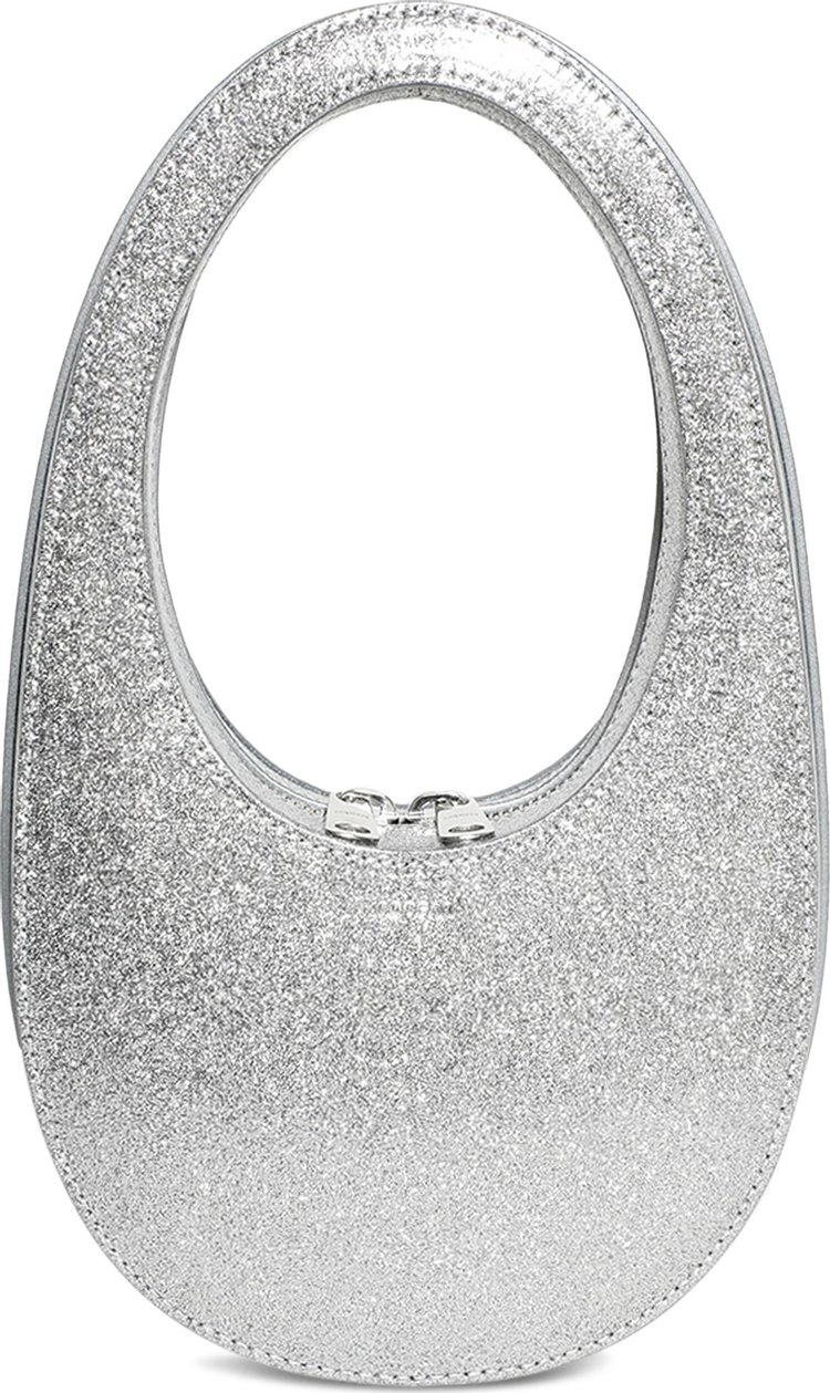 Coperni Glitter Mini Swipe Bag Silver