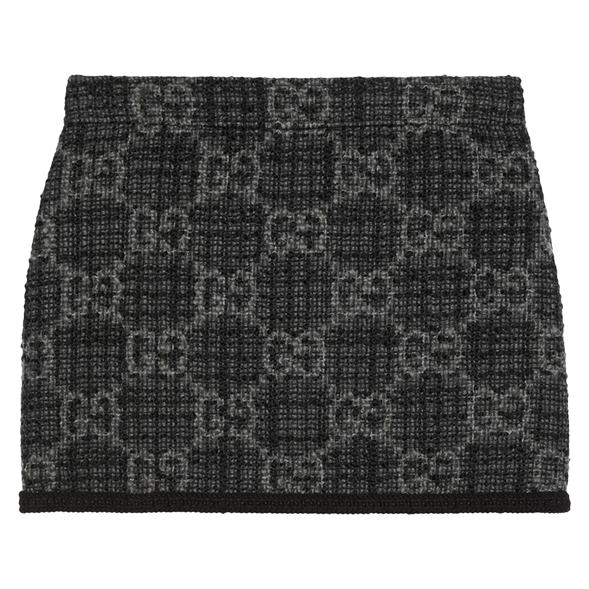 GUCCI｜SKIRTS (774516 ZAPA4 1074) Buy Gucci Tonal GG Tweed Skirt 'Black' - 774516 ZAPA4 1074