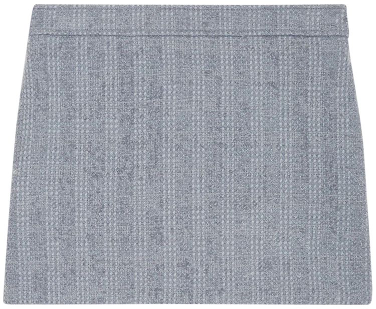 Gucci Wool Tweed Mini Skirt Blue Stone