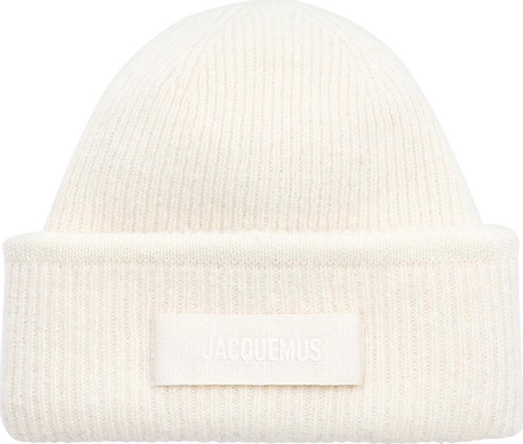 Jacquemus Le Bonnet Gros Grain Off White