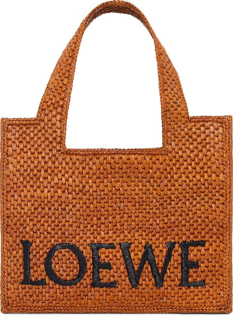 Loewe Font Tote Small Bag HoneyGold