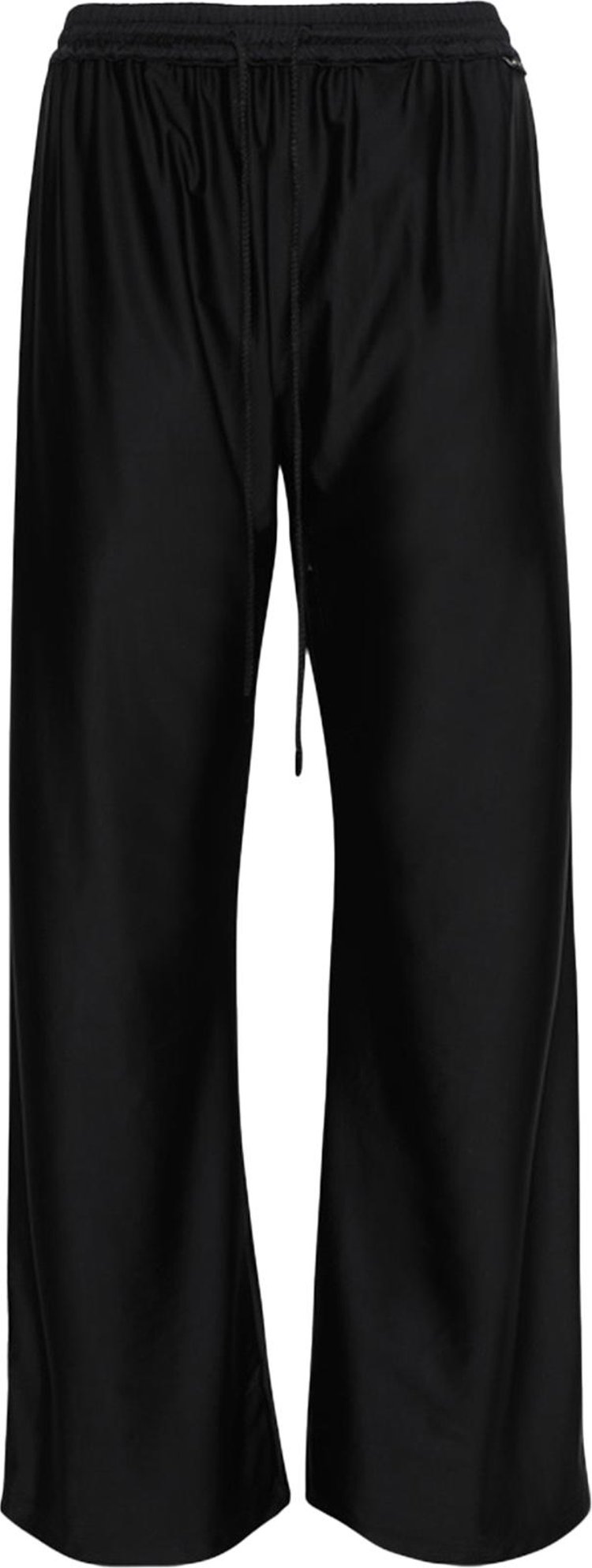 Marine Serre Draped Jersey Drawstring Trousers Black