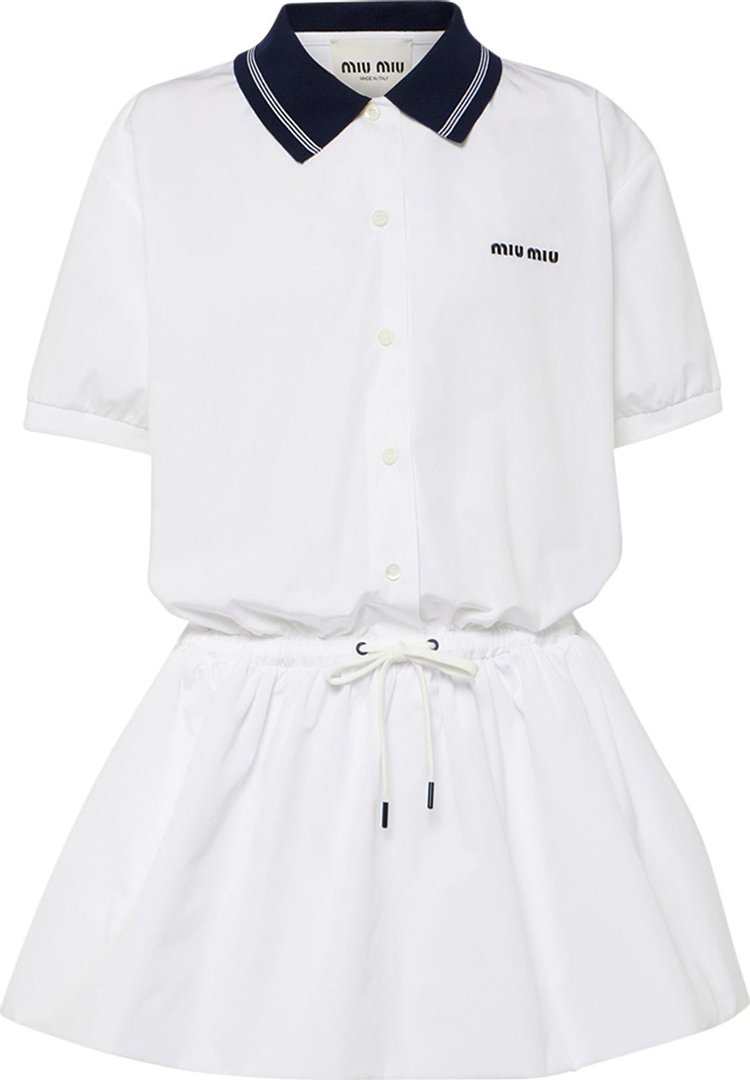 Miu Miu Polo Dress White