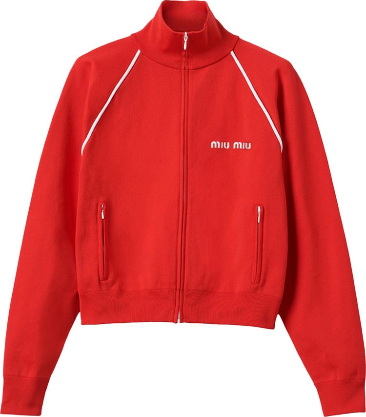 Miu Miu Track Jacket Red