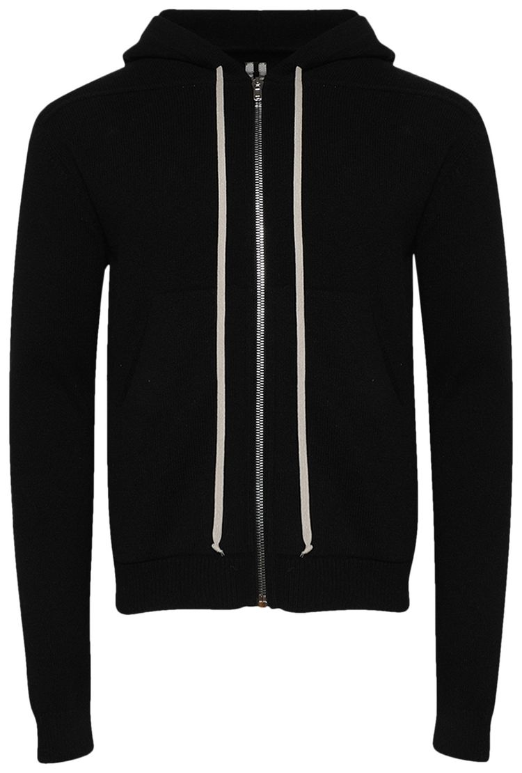 Rick Owens Zipped Hoodie Black