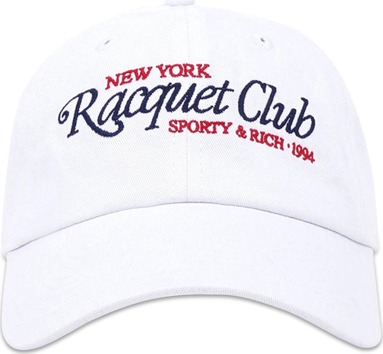 Sporty  Rich 94 Racquet Club Embroidered Hat White