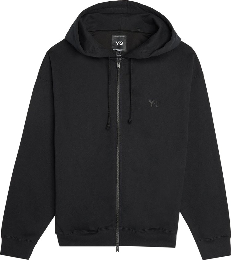 Y 3 FL Zip Hoodie Black