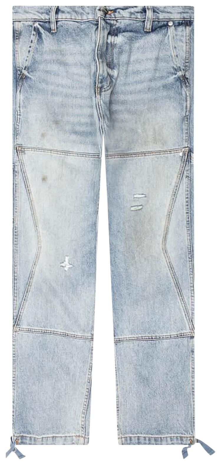 Rhude Reza Denim Double Knee Pant Indigo