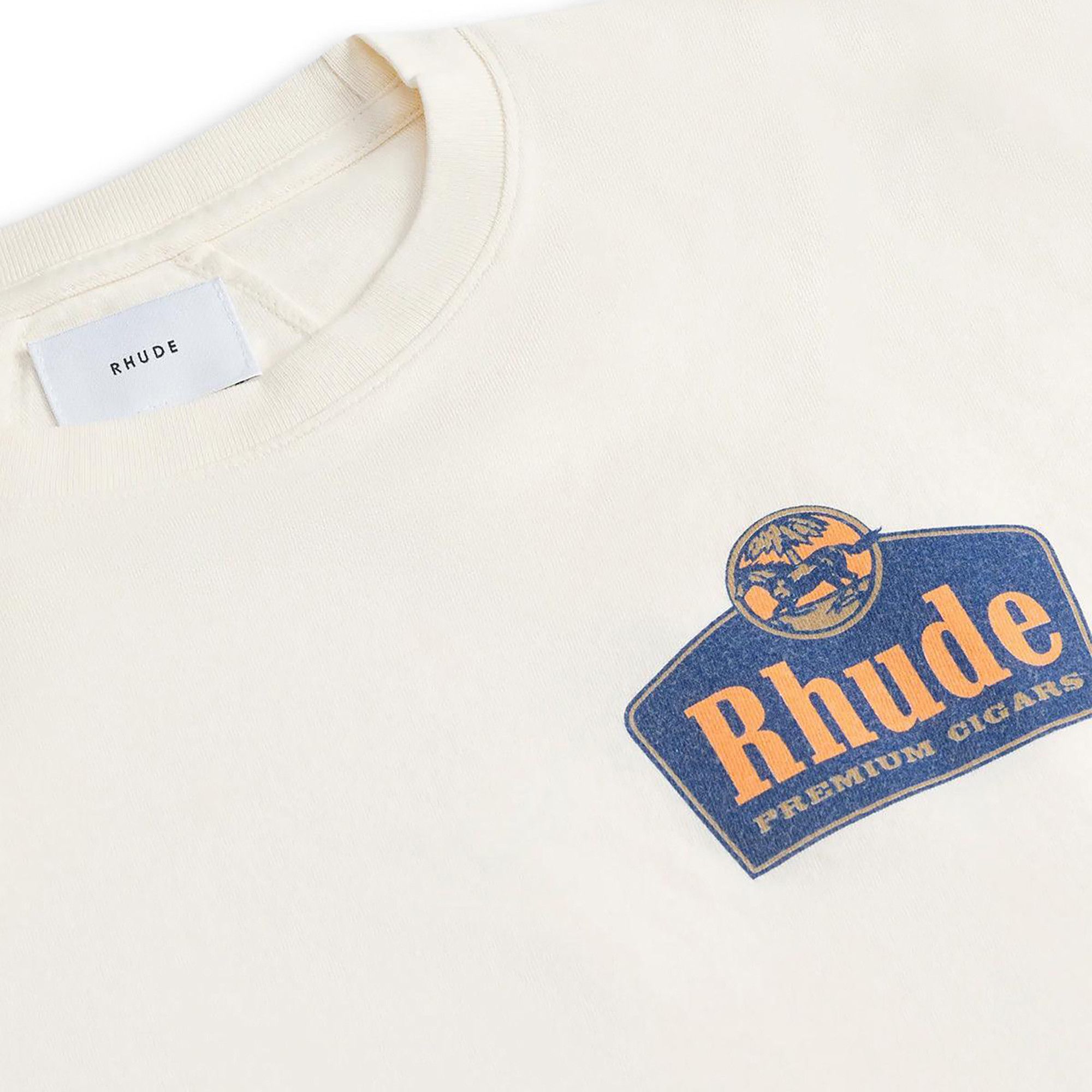 RHUDE ロゴ ラゴ ヴィンテージ コットン 半袖 Tシャツ ホワイト Rhude T-shirt With Logo | italist