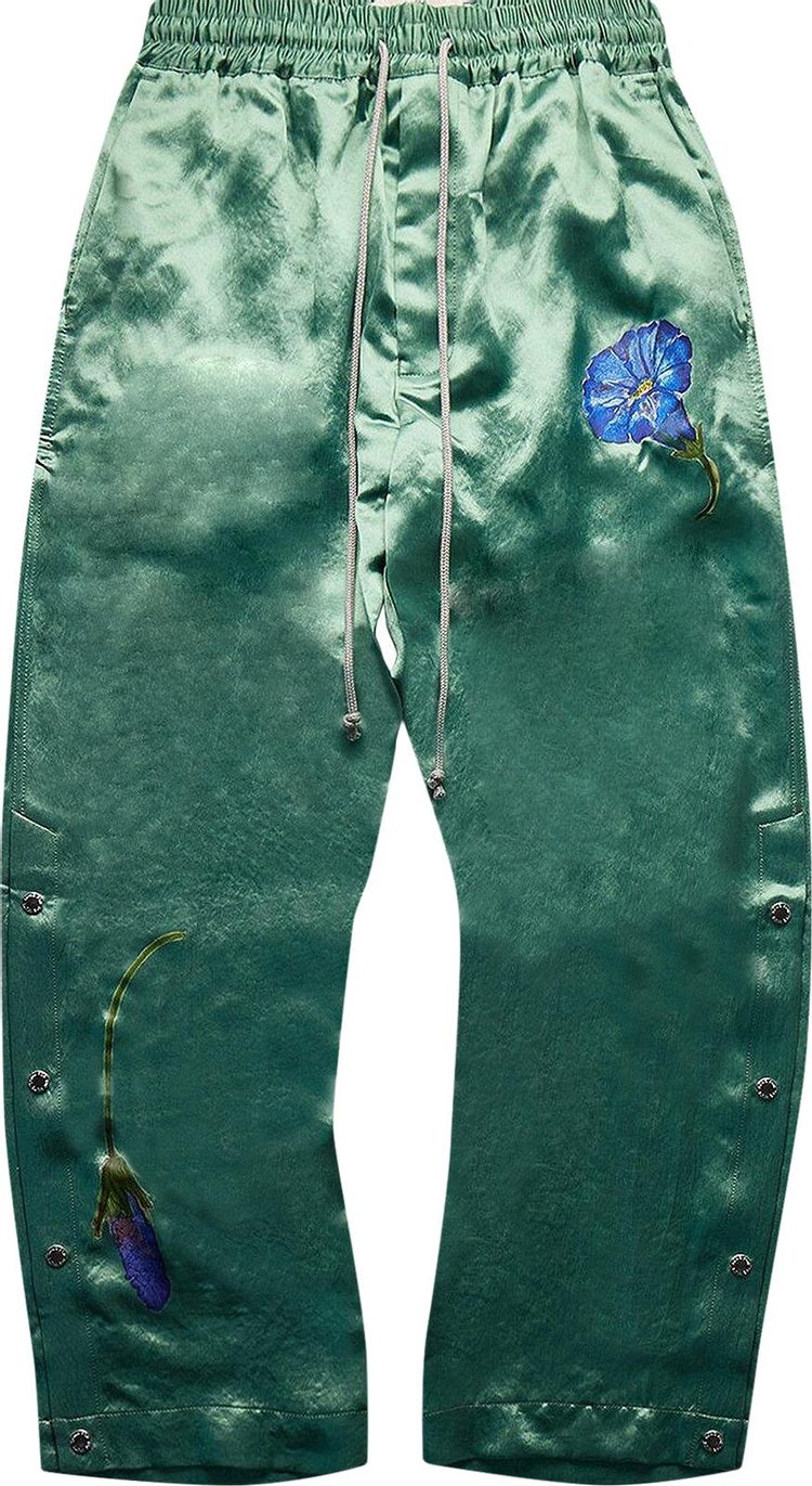 Song for the Mute Falling Flowers Studded Track Pant Mint