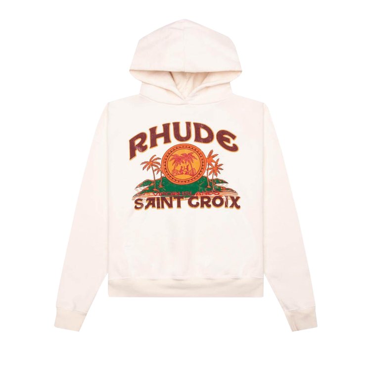 Rhude Saint Croix Hoodie Vintage White