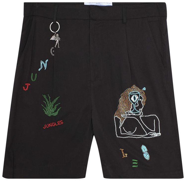 Jungles Slow Down Beaded Short Black
