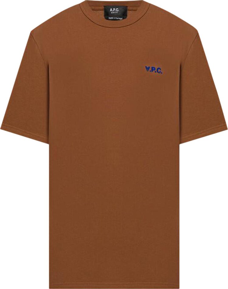 APC Small Logo Boxy T Shirt HazelnutBlue