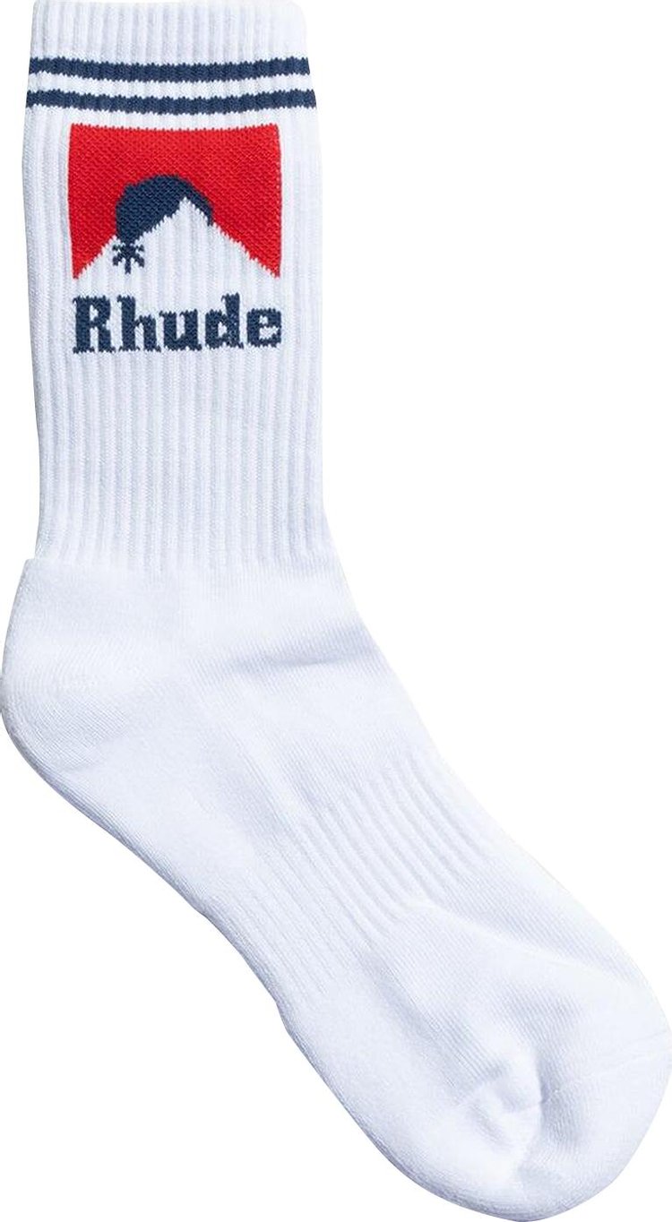 Rhude Moonlight Sock WhiteRedBlue