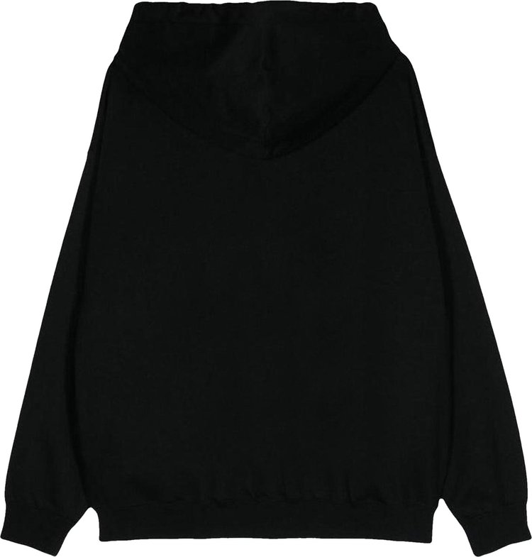 Y 3 Logo Zip Hoodie Black