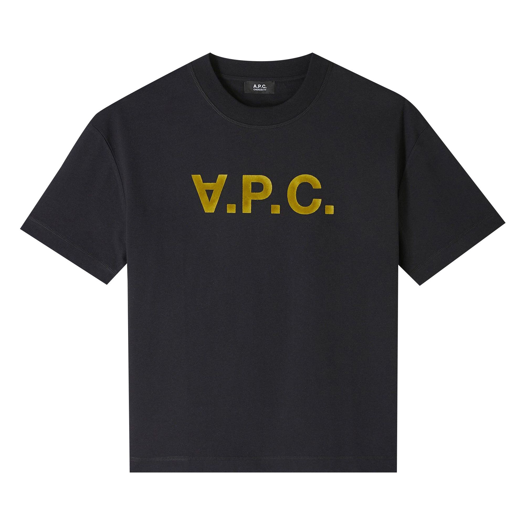 a.p.c tシャツ 希少★ A.P.C. (アーペーセー) フロッキー ロゴ クルーネック 半袖 Tシャツ