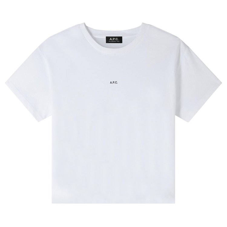 APC Micro Logo Boxy T Shirt WhiteBlack