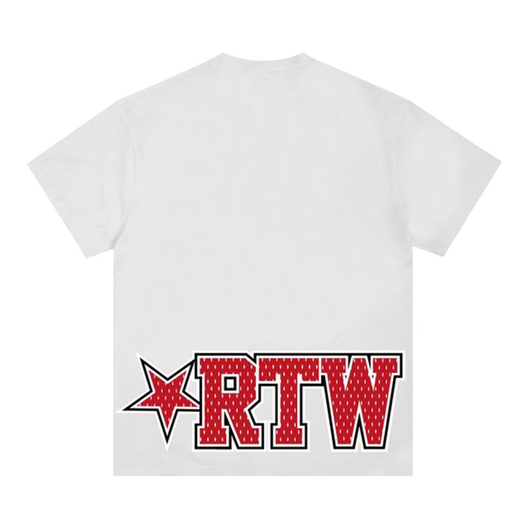 Corteiz CRTZ Star Mesh Tee New Blank WhiteRed