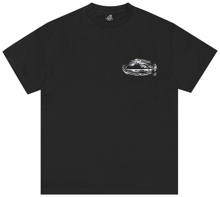 Corteiz Island Stencil Tee New Blank Black