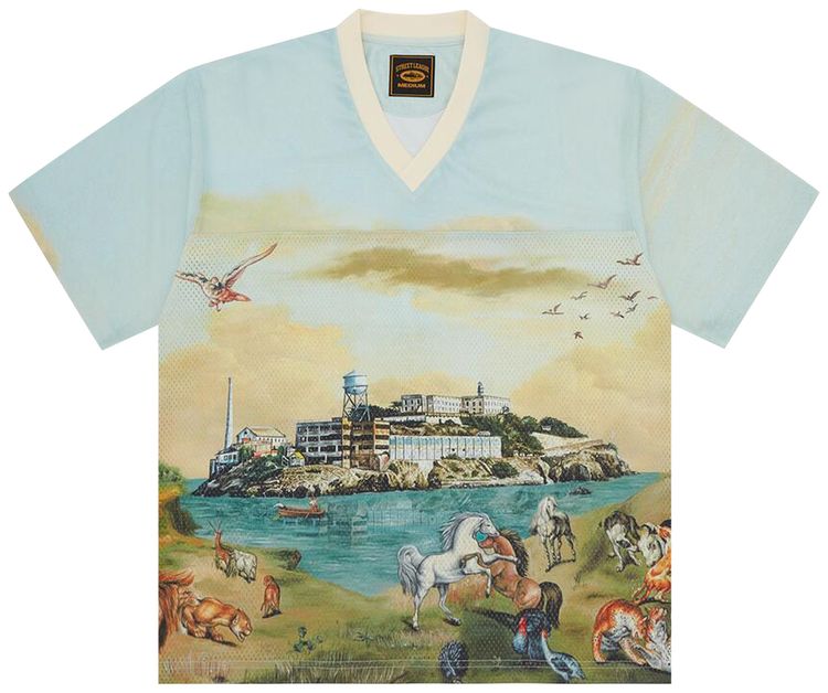 Corteiz Narnia Football Jersey BlueCream