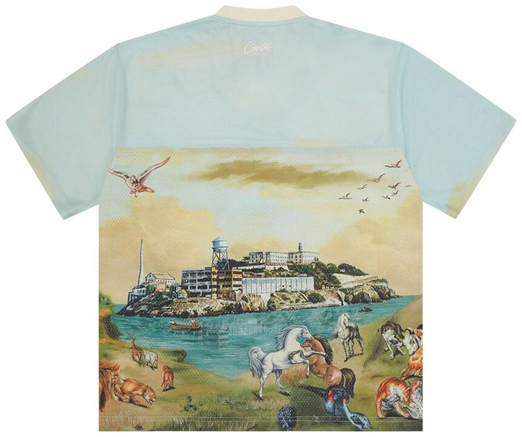 Corteiz Narnia Football Jersey BlueCream