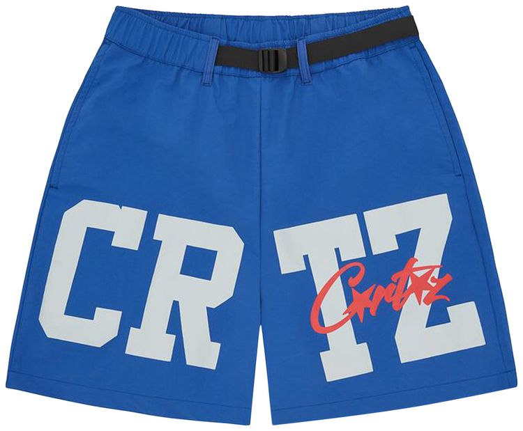 Corteiz CRTZ Nylon Shorts Royal Blue