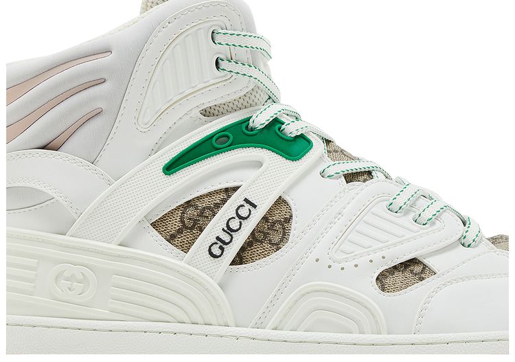 Gucci Basket High White Demetra Red