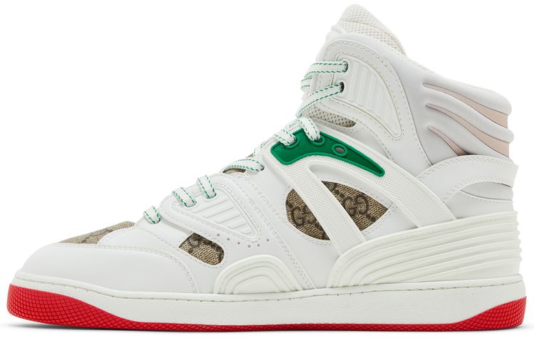 Gucci Basket High White Demetra Red