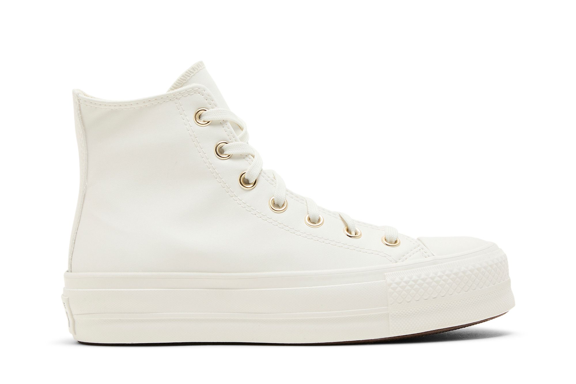 Converse white platform high shop