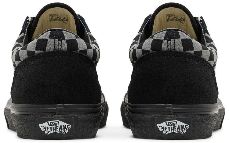 Vans Old Skool Kids Reflective Checkerboard   Black
