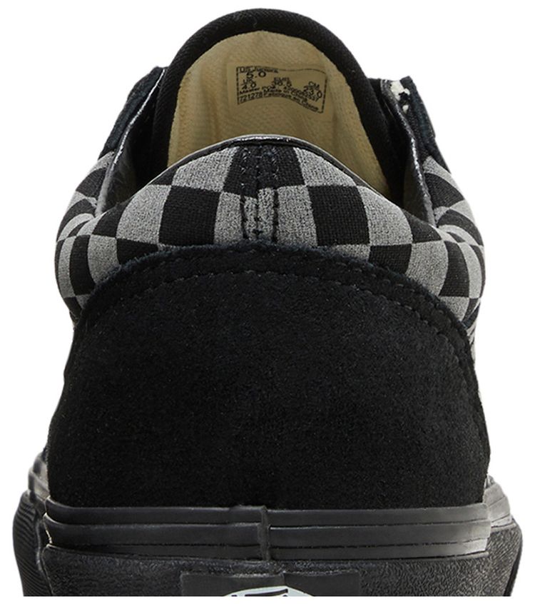 Vans Old Skool Kids Reflective Checkerboard   Black