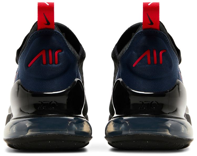 Nike Air Max 270 GS Black Midnight Navy Red