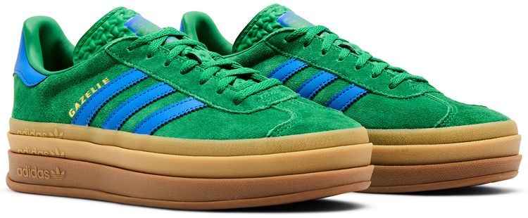 Adidas Wmns Gazelle Bold Green Blue Gum