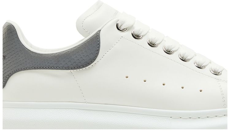 Alexander McQueen Wmns Oversized Sneaker White Grey Snakeskin