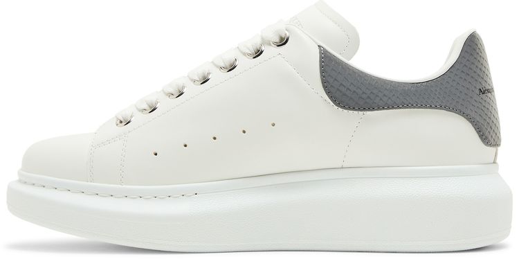 Alexander McQueen Wmns Oversized Sneaker White Grey Snakeskin