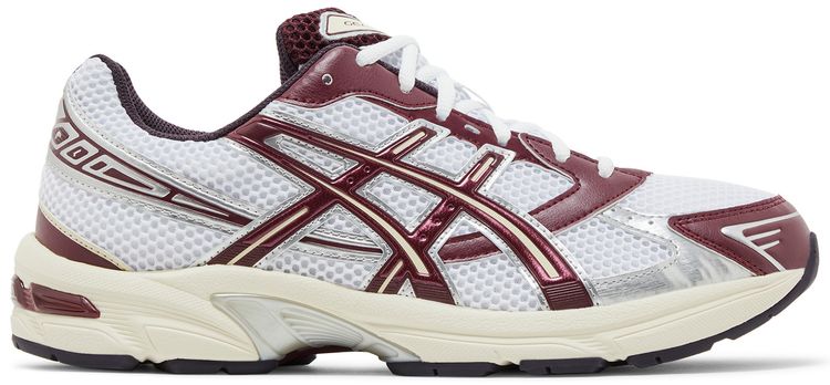 Asics Gel 1130 White Maroon Banner