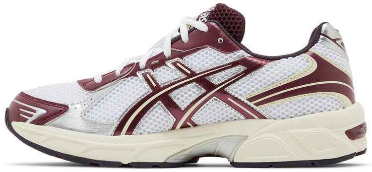 Asics Gel 1130 White Maroon Banner