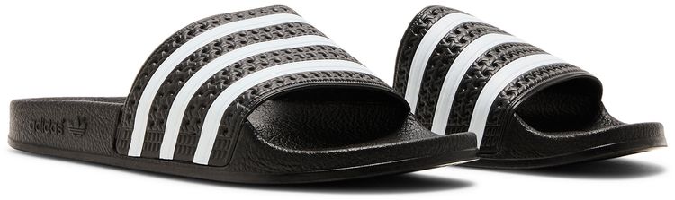 Adidas Adilette Slide J Black White
